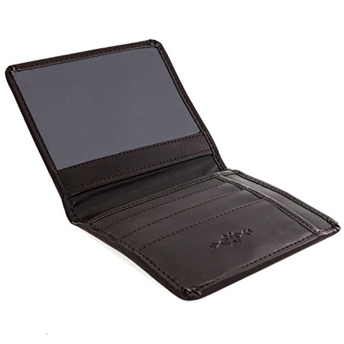 Preisvergleich Produktbild HerrenKunstleder Kreditkartenetui / Ausweisetui / Führerschein Etui - braun