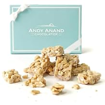 Andy Anand Sugar Free Peanut Brittle, made the Old Fashioned way, Handmade Vegan Gift Boxed Delicious-Crunchy-Divine, Birthday, Anniversary Christmas Holiday Get Well Gift 1 lbs