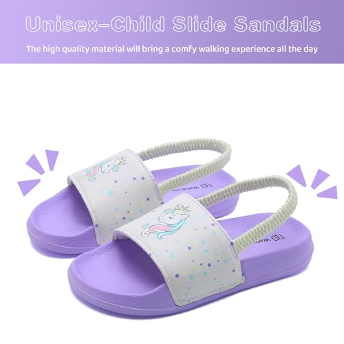 Image of WateLves Toddler Boys Girls Slides Sandals for Swim Beach Kids Water Shoes Casual Summer Slippers
