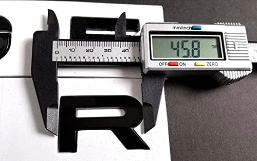 Gappore 3D Raised Head Cover Hood Front Letters Emblem/Rear Fender Letters Emblem Sports Line Badge Letter Emblem,3M Adhesive Backing Replacement For Ra Rover Accessories (Matte Black ) #TOP1