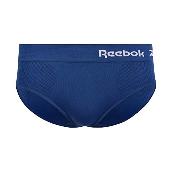 Reebok-Womens-Underwear-Seamless-Hipster-Briefs-5-Pack Reebok Women's Underwear – Seamless Hipster Briefs (5 Pack), Size Medium, Grey Light/Rose/Hot Pink/Black/Blue