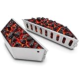 Denmay Lot de 2 paniers à charbon 7403 – Supports à briquettes pour Weber 47, 57 et 67 cm, pour Weber One Touch et Master Touch, accessoires barbecue