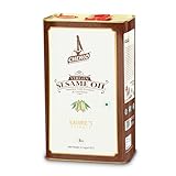 CHEKKO Cold Pressed Sesame Oil 5 Liter (169 Fl Oz) – Natural,Pure Sesame Seed Oil for Cooking – Sesame Oil for Stir Fry & Asian Cuisine.