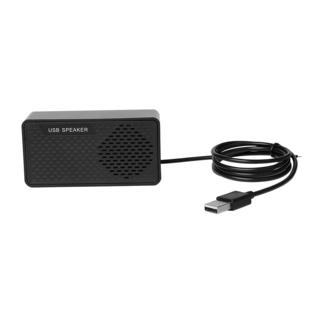 Irovami HK-5007 Computer Speaker USB Speaker Plug & Play Portable USB-powered Speaker Double Horn 3W Output Suitable for USB2.0 and Above Interface with 1.2-meter Cable Speaker for PC Laptops