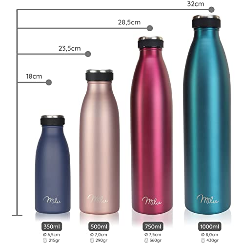 Milu Stainless Steel Water Bottle 350 ml 500 ml 750 ml 1 L - Image 4