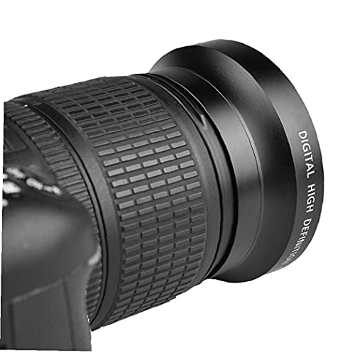Digitalkameraobjektiv, 0,43x 62 mm Weitwinkelobjektiv Hochauflösendes Objektiv, kompatibel mit Canon Sony mit 2… – Bild 7