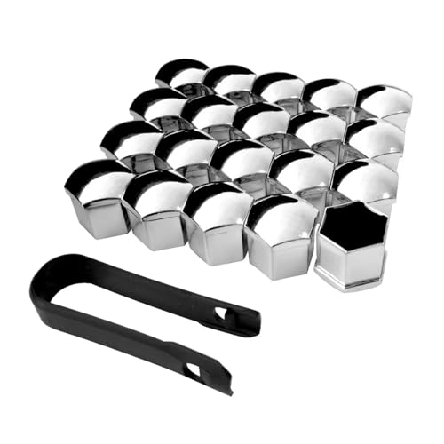 �z�C�[���X�^�b�h Compatible With Mini For Cooper For R50 R52 For R53 R55 R56 �Ԃ̃^�C���i�b�g�{���g�A�O�������B(Silver,21MM)