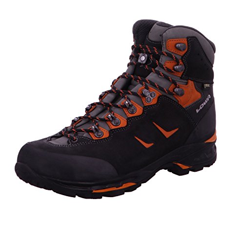Lowa Herren Camino GTX Men Trekking-& Wanderstiefel, Schwarz Orange, 41 EU