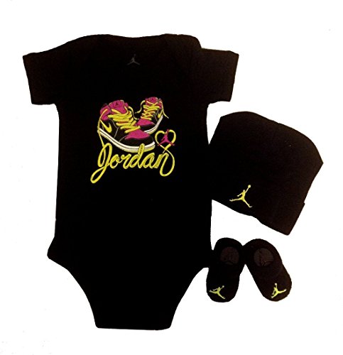 Nike Michael Jordan Infant Layette 3 Pcs Sets Include Bodysuit Cap and Booties