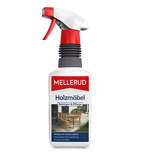Mellerud Holzmöbel Reiniger & Pflege | 1 x 0,5 l | Kraftvolles Mittel gegen Verschmutzungen auf...