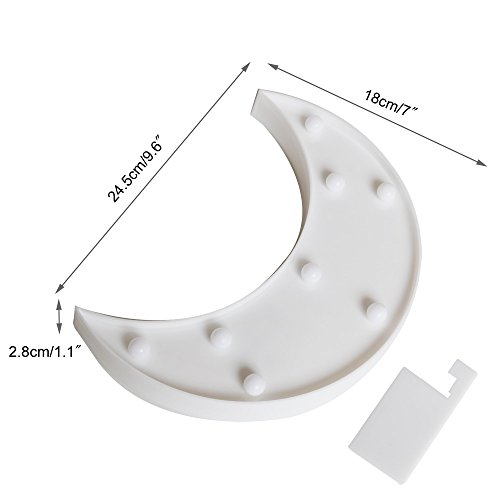 Lámpara de Mesa Lunar LED Decorativa Blanca miniatura 7