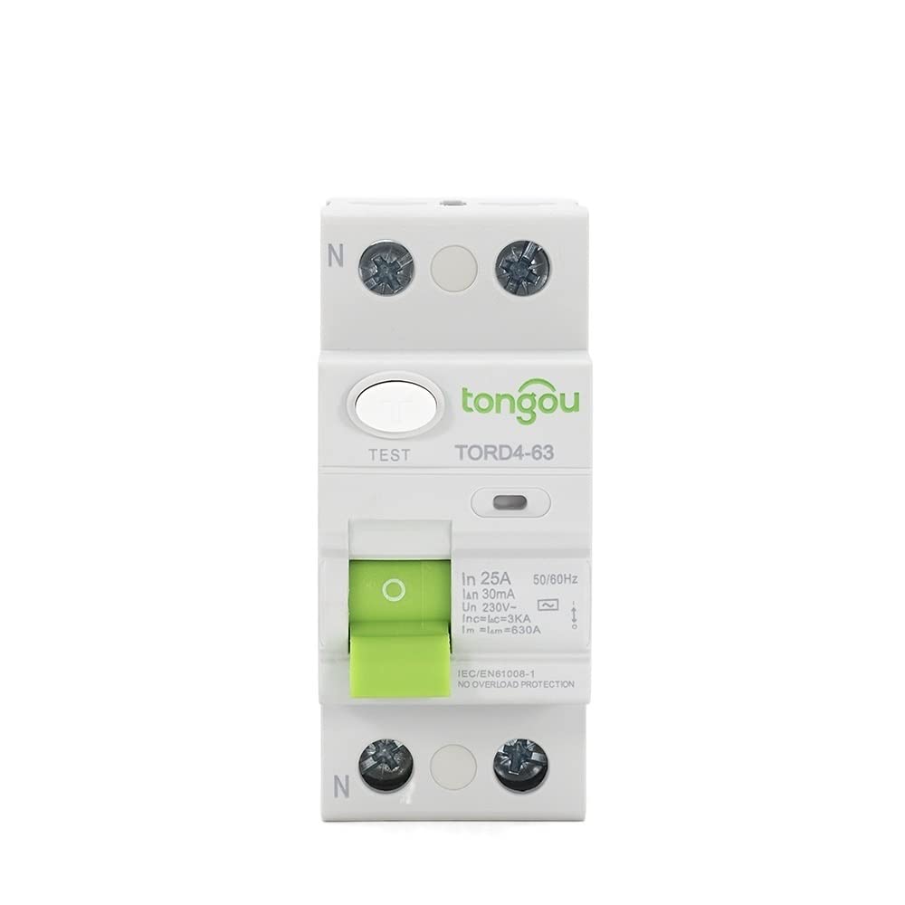 Magnetotermico,Interruttore Magnetotermico 2P 25A RCD RCCB AC 110V 230V 3 Interruttore Automatico a Corrente residua Magnetico 0ma(25A 10mA)