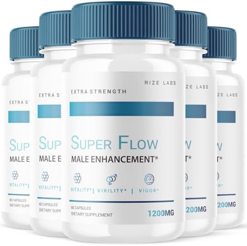rize labs (5 Pack) Super Flow Dietary Supplement, Super Flow Capsules for Men, Super Flow Pills for Boosting T-Levels, Super Flow for Better Oxygen Circulation, SuperFlow Reviews (300 Capsules) rize labs (5 Pack) Super Flow Dietary Supplement, Super Flow Capsules for Men, Super Flow Pills for Boosting T-Levels, Super Flow for Better Oxygen Circulation, SuperFlow Reviews (300 Capsules)