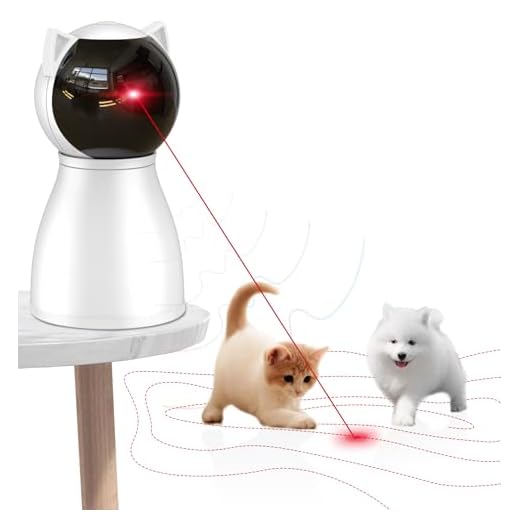 Valonii Rechargeable Motion Activated Cat Laser Toy Automatic,Interactive Cat Toys for Indoor Cats/Kittenes/Dogs,Fast and Slow Mode,1200 mAh Batterry,Circling Ranges