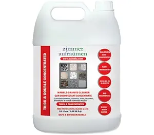 Zimmer Aufraumen - Marble & Granite Shampoo/Floor Cleaner. 2X THICK & CONCENTRATED. ECONOMICAL.100% BIODEGRADABLE With French Fragrance.Eco-friendly. Kids & Pets Safe (5 Liters)