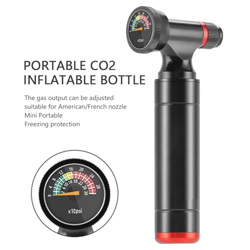 Bomba de pneu com manômetro, bomba de ar para pneus de bicicletas - Bomba de ar para bicicletas de a