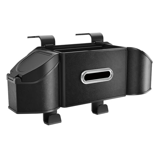 Car seat Back Organizer - with car Cup Holder and car Trash can, car Tissue Holder, car seat Rear Cell Phone Holder, Rear seat Storage Hook, Suitable for Family Road Trips