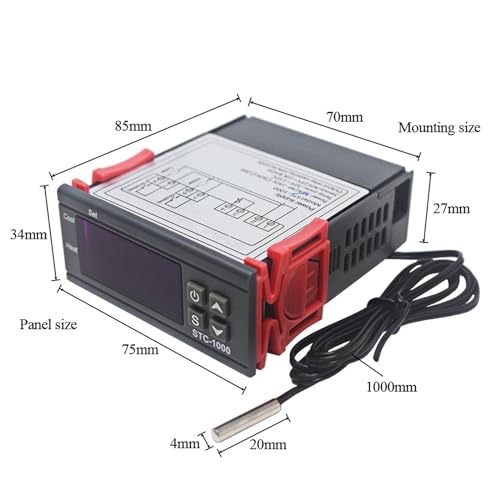 Régulateur thermique STC-1000 pour stabiliser la chaleur de vos installations électriques