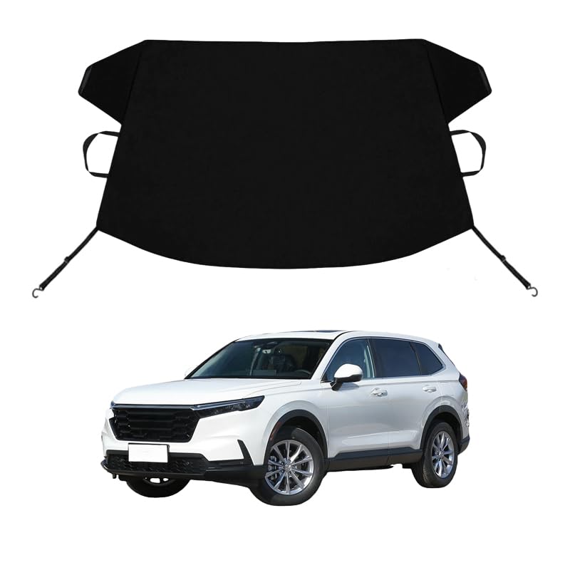 Image of CR-V Custom Windshield Cover for Ice and Snow for Hon-da CRV Windshield Snow Cover 600D Shade Blocks Winter Frost Hail Protector Car Accessories