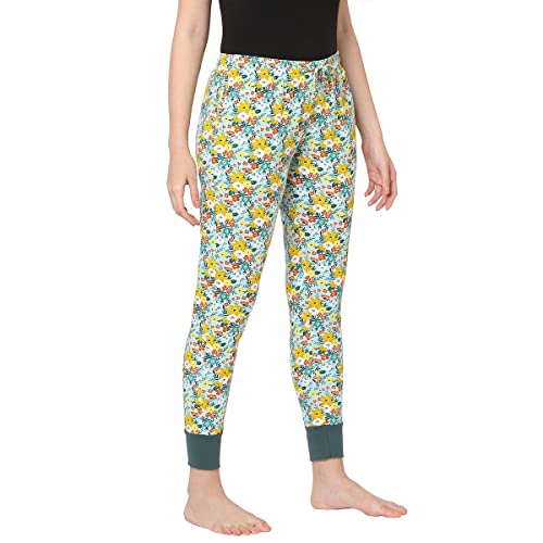 Image of Inner Sense Organic Cotton and Bamboo night pants for women I Anti Odour, Soft, Comfortable, Lightweight, Full-length, Dual-side pocket, Soft pajama for women
