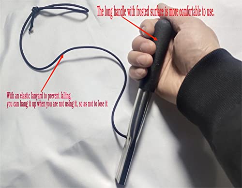 Wheelchair Transport Chair Brake Handle Extension, 8-Inch,Wheel Lock Brake Handle Extension,Stainless Steel, Extended Handle, With Lanyard.(1Pair) #TOP1