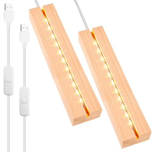 【Funzione di scanalatura ottimizzata】La base LED di precisione da 30 cm con scanalatura consente un facile inserimento di piastre acriliche da 3 mm. Questa funzionale base di luci a LED con scanalatura supporta la presentazione stabile di oggetti da esposizione. La base LED a luce calda garantisce un'illuminazione uniforme grazie alle pareti riflettenti delle scanalature.