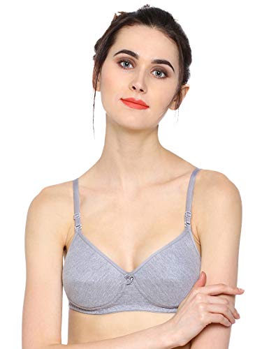Image of SONARI 0015 Women's Light Padded Cotton Bra | Wire-Free, Medium Coverage, Sewn-in Bump for Natural Lift