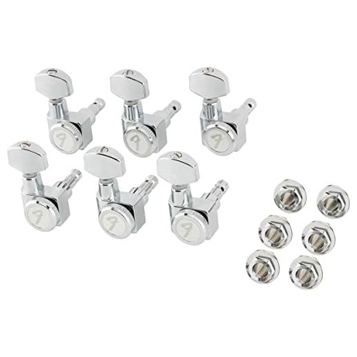 Fender Deluxe Locking All Short Post Guitar Tuners, Chrome