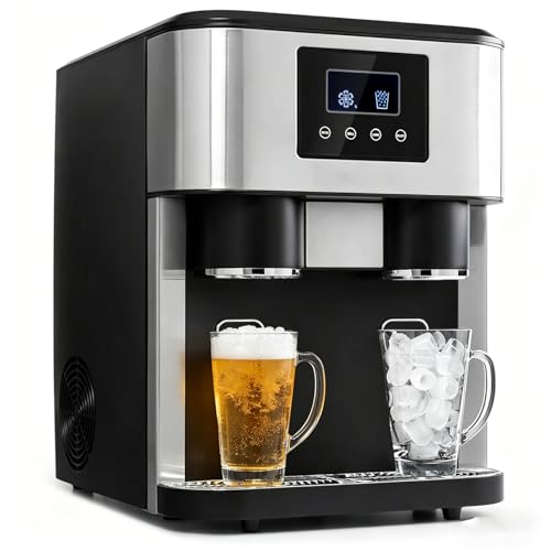 Fabricadora de hielo 3 en 1 con dispensador de agua 1.8L miniatura 1