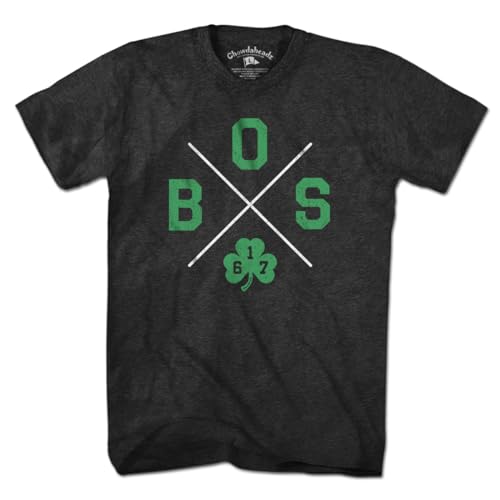 Chowdaheadz BOS Shamrock Crossed Out T-Shirt - Unisex Vintage Tee Soft Cotton Blend