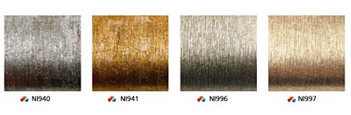 Roserosa Peel And Stick Pvc Metallic Self-Adhesive Wallpaper Covering Counter Top Shelf Liner Linearity (Ni996 : 2.00 Feet X 6.56 Feet) #TOP4