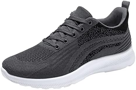 IQYU Sportschoenen voor heren, mesh, straatschoenen, casual, ademend