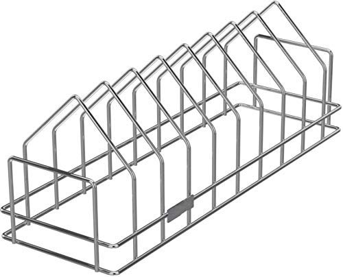 ONSHOP (Triangle Shape) (Small Size) Dish Stand/Plate Stand/THALI Stand Stainless Steel Kitchen Rack (Silver)