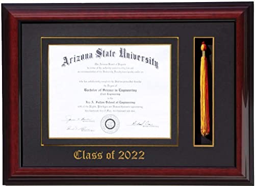 3Art Diploma Tassel Frame 6X8 Brandy/Black (Customizable) 2021 #TOP20