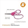 Fiskars 5" SoftGrip Blunt-Tip Scissors for Kids Ages 4-7, Scissors for School or Crafting, Back to School Supplies, Pink/Turquoise Floral #1