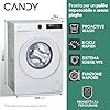 Candy ProWash 300 GD 4108-S, Lavatrice Carica Frontale, 10KG, Classe A-20%, 1400 giri, 16 Programmi, 8 Cicli Rapidi, Trattamento Vapore, Motore Silent Inverter, Bianco
