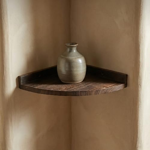 Estante triangular de madera para esquinas vacías solución para optimizar espacio de sala 7