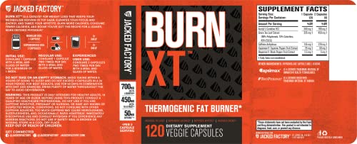 Burn-Xt Thermogenic Fat Burner - Weight Loss Supplement, Appetite Suppressant, Energy Booster - Premium Fat Burning Acetyl L-Carnitine, Green Tea Extract, More - 120 Natural Veggie Diet Pills #TOP6