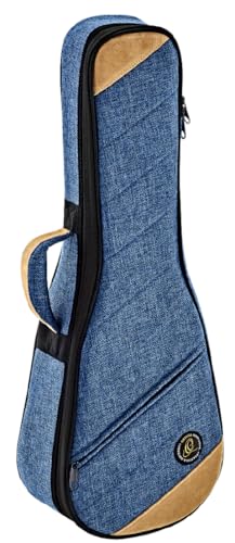 Housse Ukulélé Ténor en coton et toile bleue Ortega Guitars OSOCAUK-TE-OC