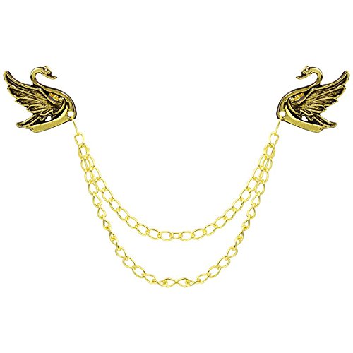 tripin Lapel Pin For Men Suit Swan Shape Brooch With Chain For Men Women Boys Girls For Office Corporate Party French Cuff Shirts Shirt Suit Blazer In A Gift Box Tscpgold1751-picture-19