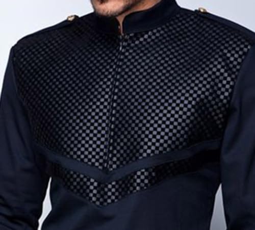 Kaftan Africain Homme Coupe Slim Pullover Confortable Dashiki - 4