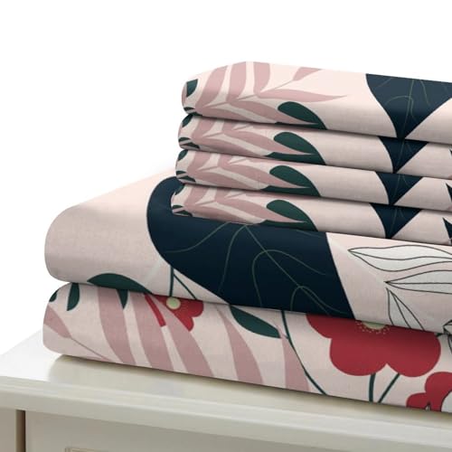 Linge de lit fleurs super king 260x220cm ultra doux de qualité supérieure - 7