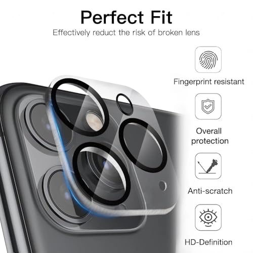 Image of WonRia [1+1 Matte Tempered Glass for iPhone 16 Pro Max 5G with 3D Camera Lens Protector Glass Edges to Edge Screen Guard Protector [Dynamic island Cut] - (Pack of 2)
