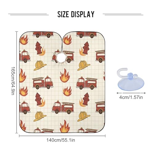 Capa de barbero impermeable forrada ajustable para hombres miniatura 3