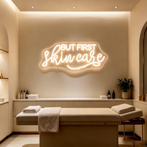 Image of But First Skin Care Neon Sign LED Neon Light for Wall Decor