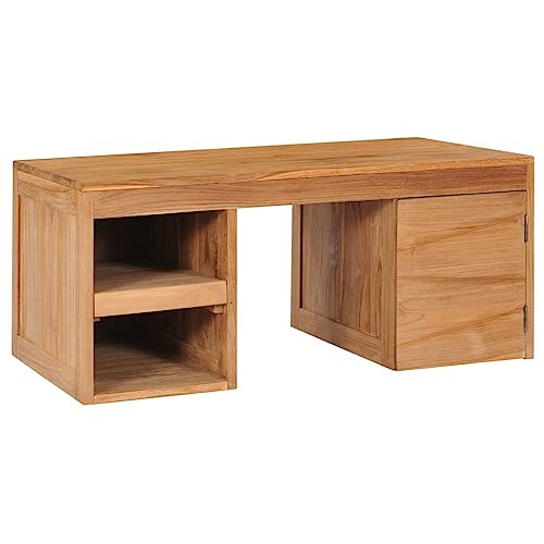 Table basse en bois de teck massif meuble de salon colonial chic luxe - 2
