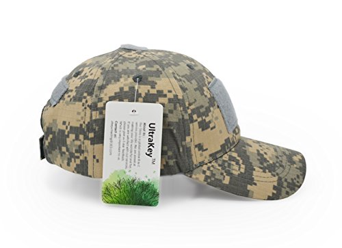Image of UltraKey Military Tactical Operator Cap, Outdoor Army Hat Hunting Camouflage Baseball Cap