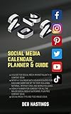 2022 Social Media Calendar, Planner, and Guide Workbook 8.5" x 11" Marketing