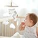 Baby Mobile White Swans with Golden Crowns Felt Clouds Baby Mobile for Crib Boys Girls Neutral Baby Gift Hanging for Nursery Decor Accessories