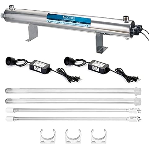 UV Water Filter Whole House Purifier System 110W Ultraviolet Light Lamp, 110V, 24GPM Flow Rate, 1-inch NPT Inlet Outlet Purification by Bluonics Cover